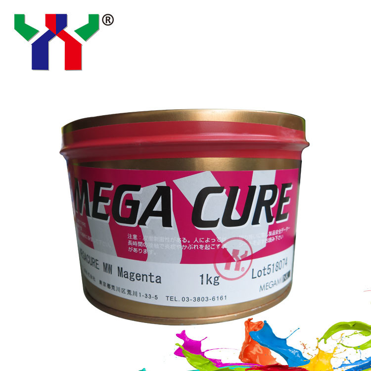 حبر ميغامي ميغا كير UV Offset Ink CMYK حبر تجفيف سريع للطباعة البلاستيكية