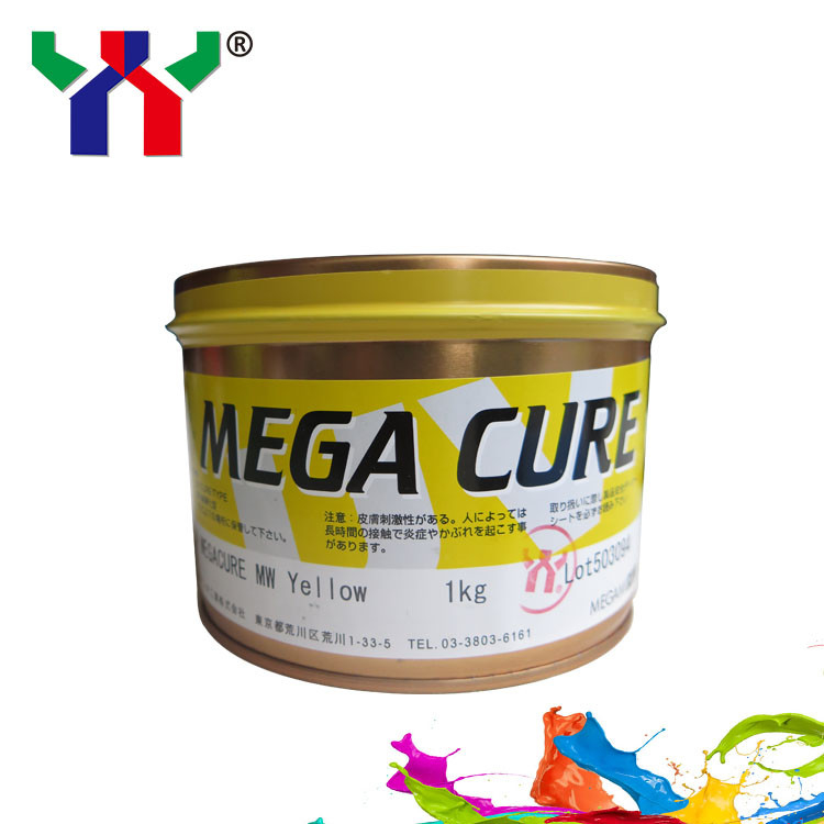 حبر ميغامي ميغا كير UV Offset Ink CMYK حبر تجفيف سريع للطباعة البلاستيكية