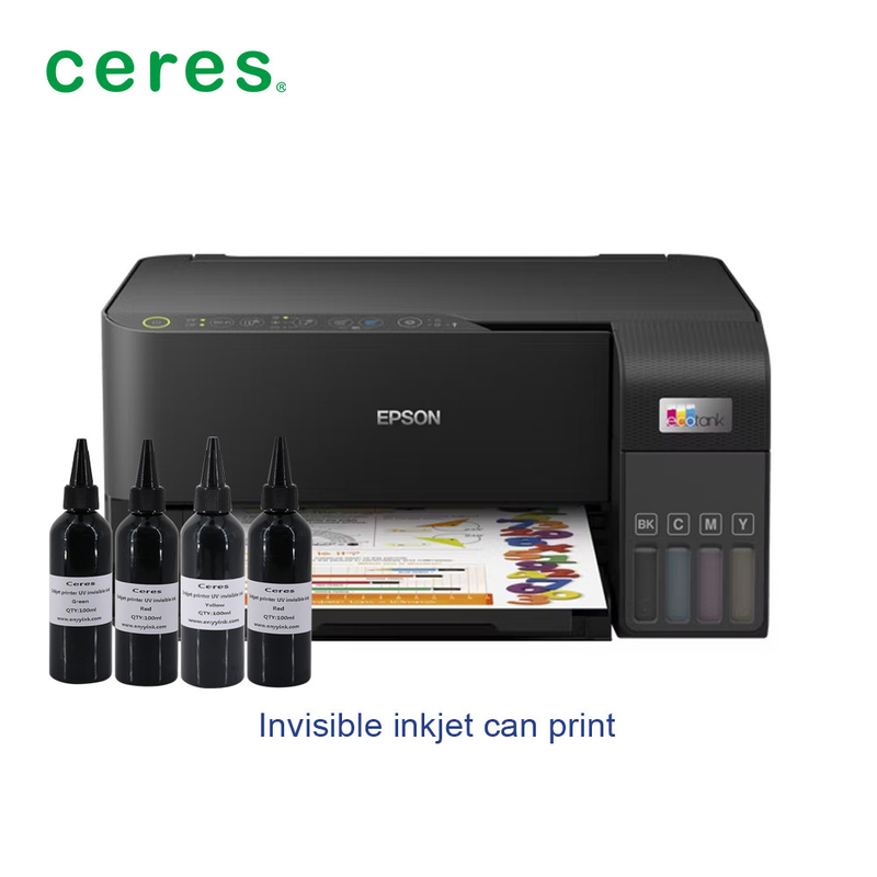 طابعة رصاصة ألوان CMYK للحبر غير المرئي UV