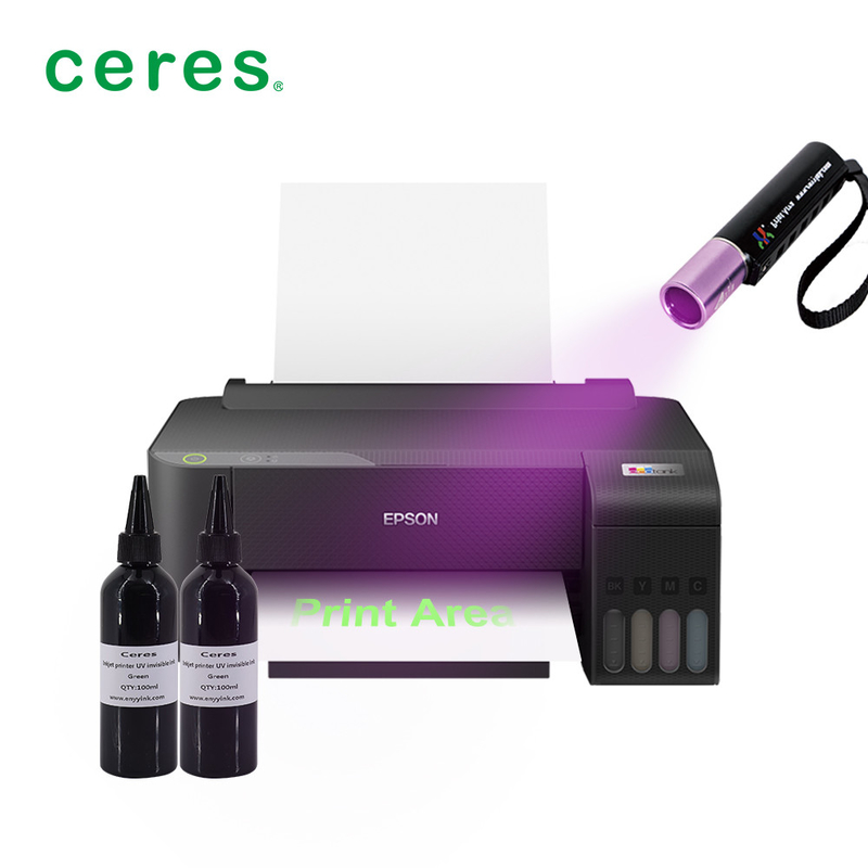 طابعة رصاصة ألوان CMYK للحبر غير المرئي UV