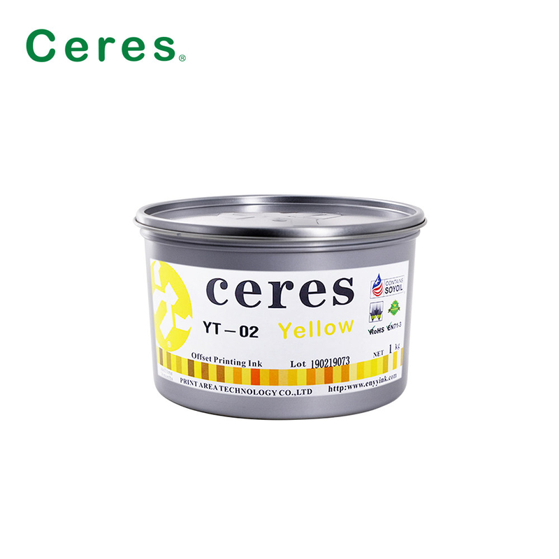 الألوان الساطعة الحبر الطباعي المنسحب الورق الملمع العالي الحبر Cmyk الماجنتة