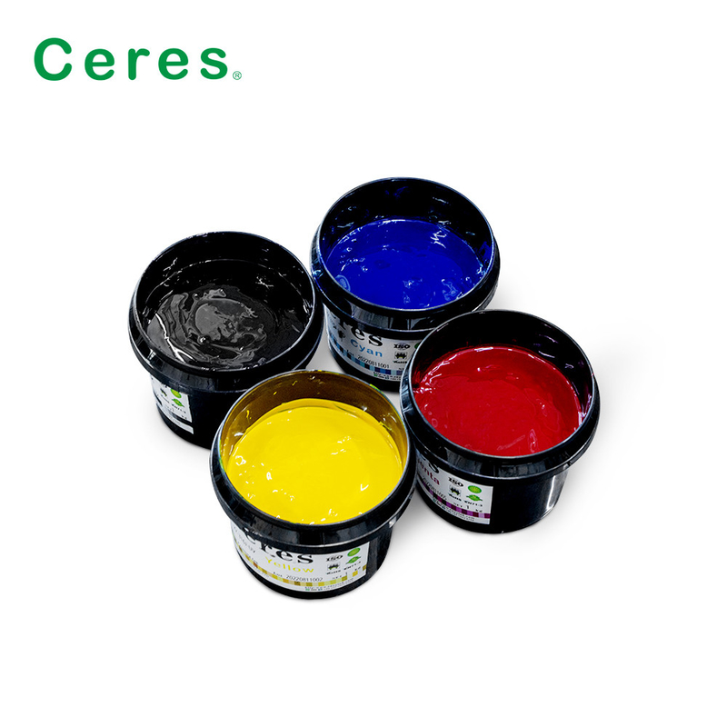 CMYK Pantone Color Led UV Offset Ink بطاقة البنك بطاقة البلاستيك طباعة الملصقات