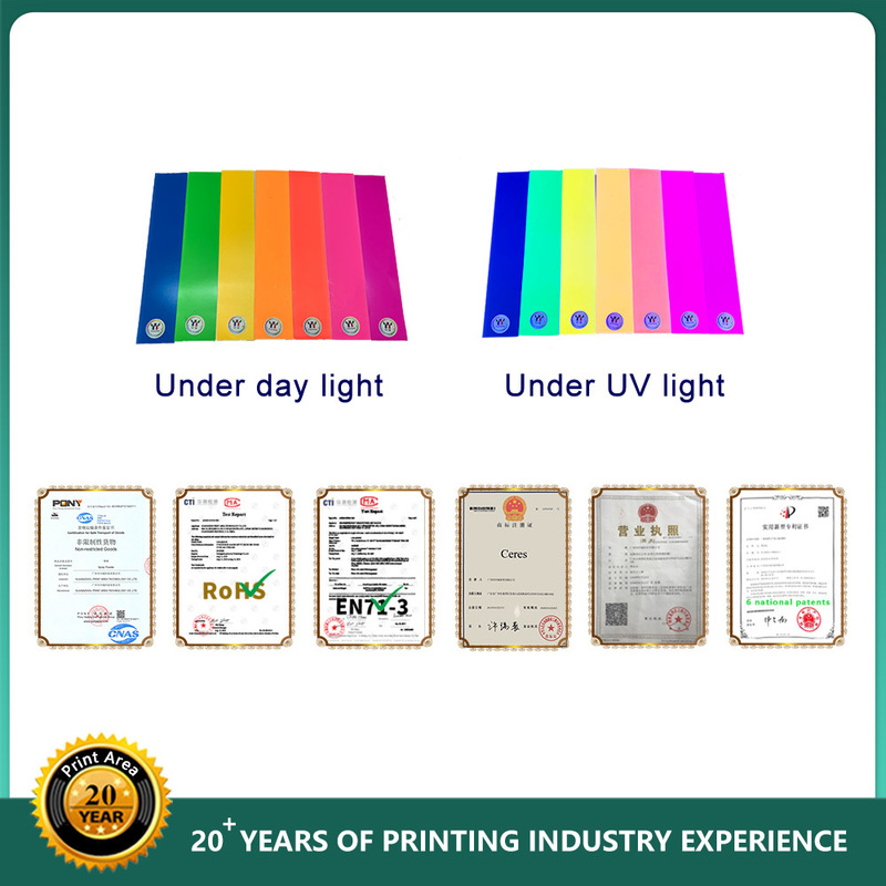 حبر الطبيعة الجاف UV Offset Pantone 803 حبر الطباعة الفلوريسنت الأصفر للطباعة Offset في 1KG / CAN