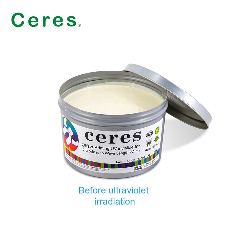 غير ملونة إلى أبيض UV Flexo الطباعة UV الحبر غير المرئي للتأثيرات الخاصة الطباعة