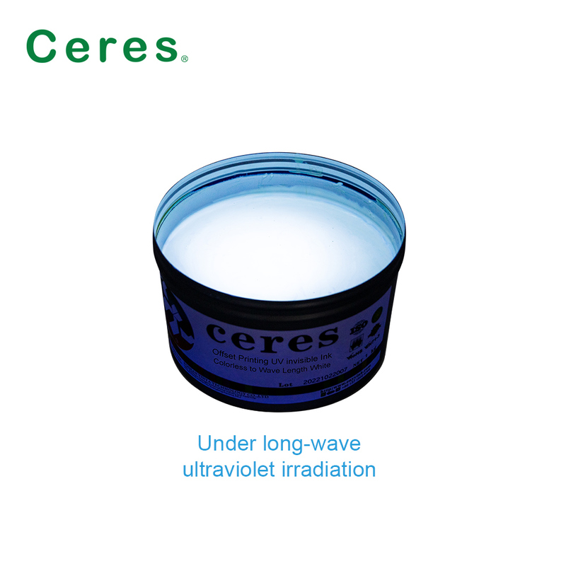 غير ملونة إلى أبيض UV Flexo الطباعة UV الحبر غير المرئي للتأثيرات الخاصة الطباعة