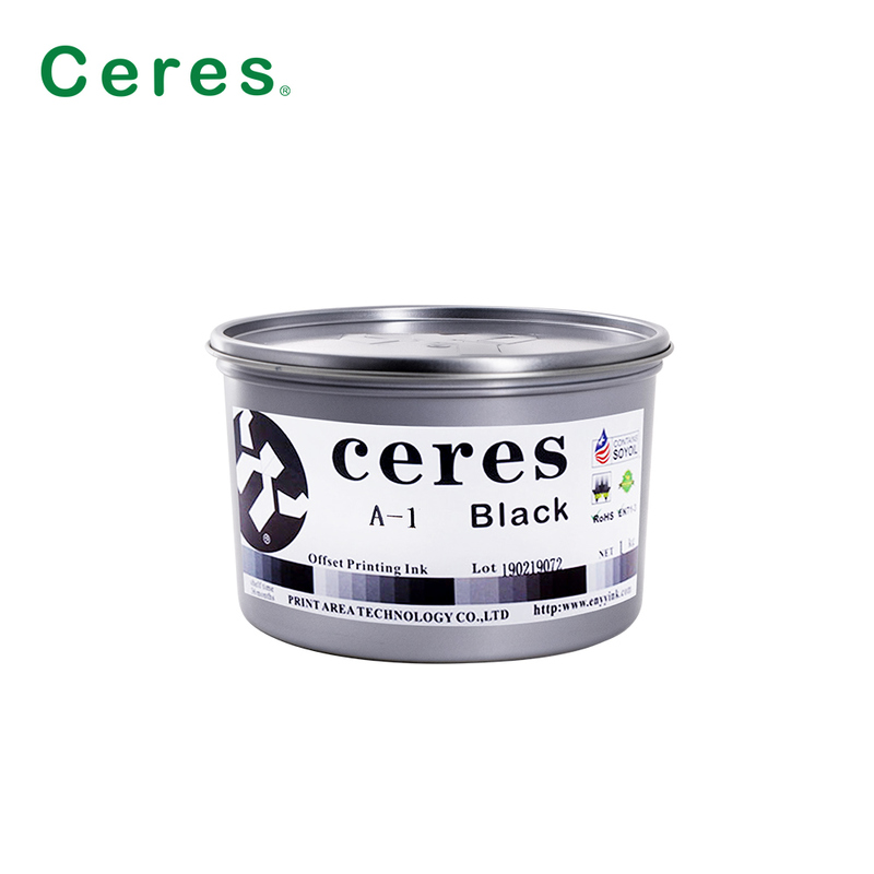 سيرس A-1 غير سامة لامعة عالية مدة صلاحية عامين فول الصويا الحبر المنسحب للطباعة لون CMYK