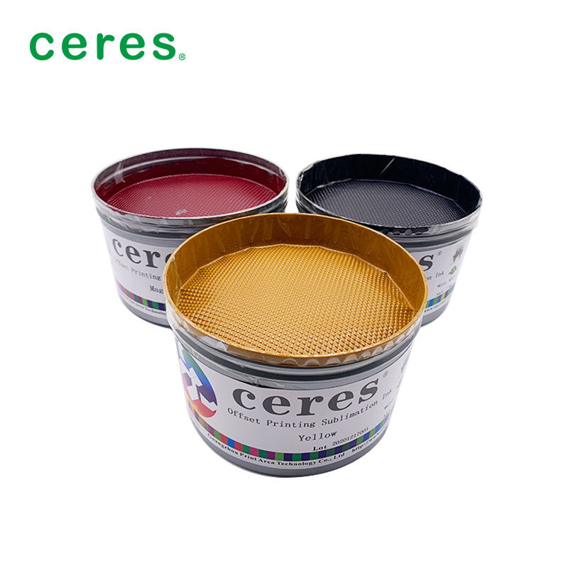 حبر التسامي باللون الأرجواني لطباعة الأوفست مع درجة حرارة نقل 180-220 درجة ووزن ورق 70-110 جرام لاختلاف ألوان صغير