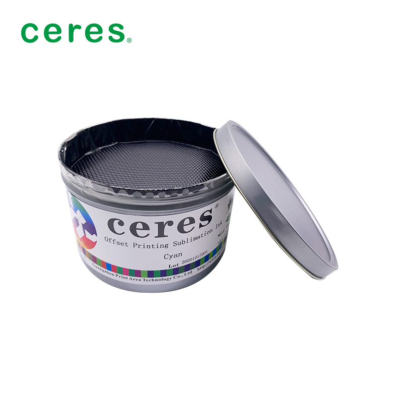 حبر التسامي باللون الأرجواني لطباعة الأوفست مع درجة حرارة نقل 180-220 درجة ووزن ورق 70-110 جرام لاختلاف ألوان صغير