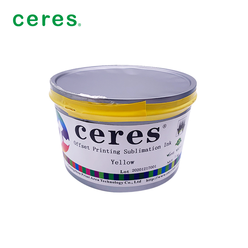 حبر التسامي باللون الأرجواني لطباعة الأوفست مع درجة حرارة نقل 180-220 درجة ووزن ورق 70-110 جرام لاختلاف ألوان صغير