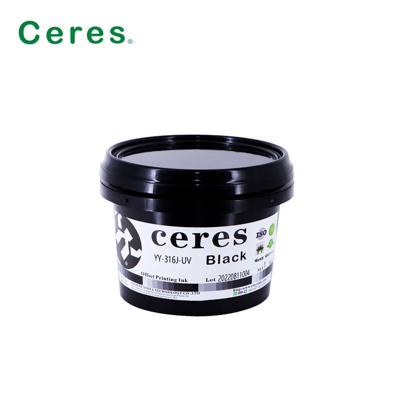 حبر طباعة أوفست معتمد EN71-3 من الدرجة A+ بالأشعة فوق البنفسجية مع صلاحية لمدة سنة واحدة لطباعة CMYK عالية الجودة
