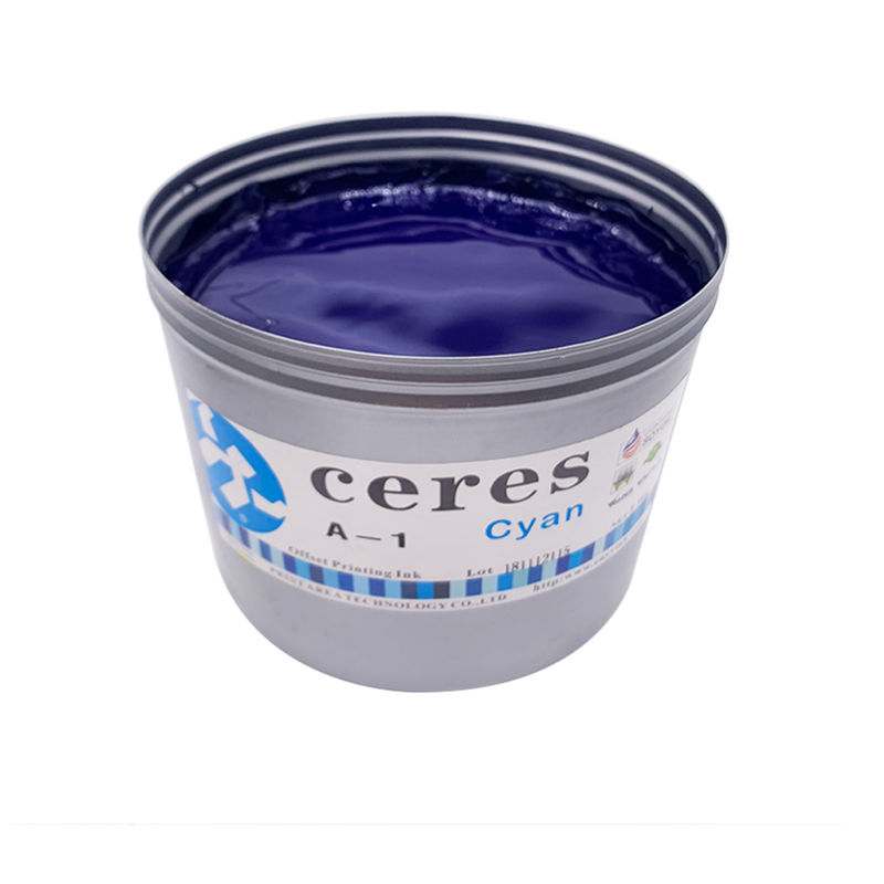 حبر طباعة أوفست الصويا عالي اللمعان وكثافة الألوان مع ضمان لمدة 24 شهرًا لأي ورق