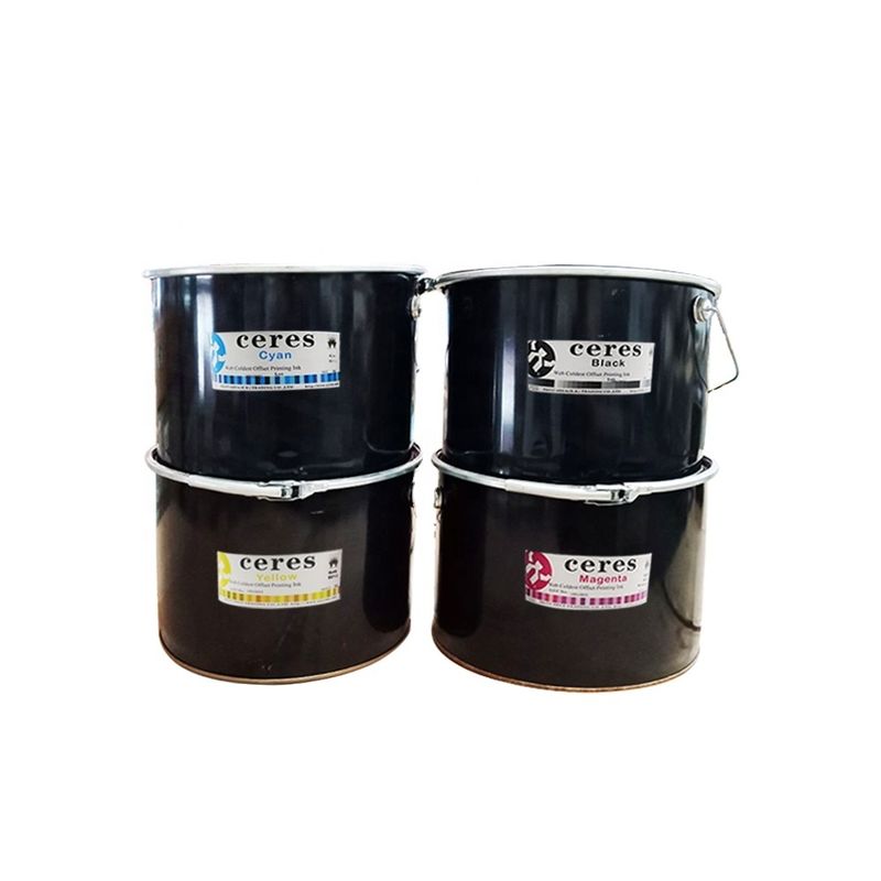 الطباعة الصحفية الباردة المطبوعة على أساس الحبر المنسحب المنسحب للطباعة الصحفية في برميل حديدي يبلغ وزنه 20 كجم