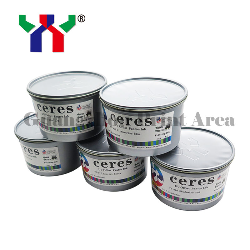 YT-910 حبر أوفست فوق البنفسجية مع ضمان 24 شهراً آمنة بنسبة 100% ومختبرة للطباعة على الحزمة