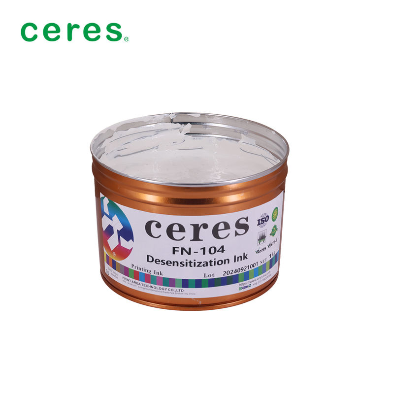 حبر طباعة أوفست أبيض مبني على المذيبات للفاتورة السريعة في 1 كجم/علبة