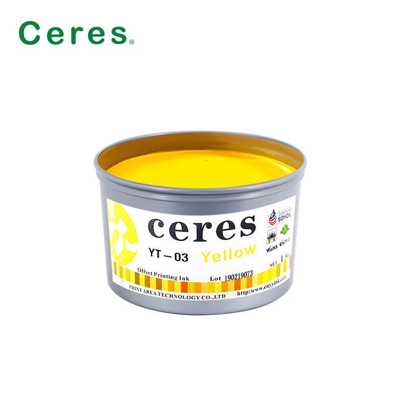 حبر أوفست فول الصويا سريع الجفاف وصديق للبيئة ولامع للغاية لطباعة CMYK من Ceres YT-03