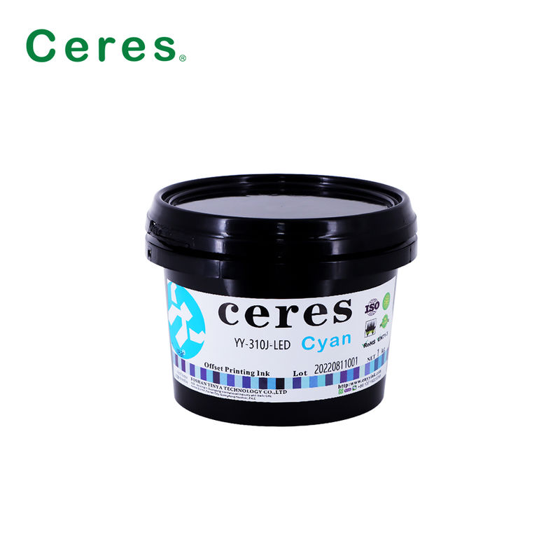 حبر أوفست الأشعة فوق البنفسجية اللون الأحمر الدافئ الجفاف السريع مع أداء نقل جيد للطباعة الأوفست