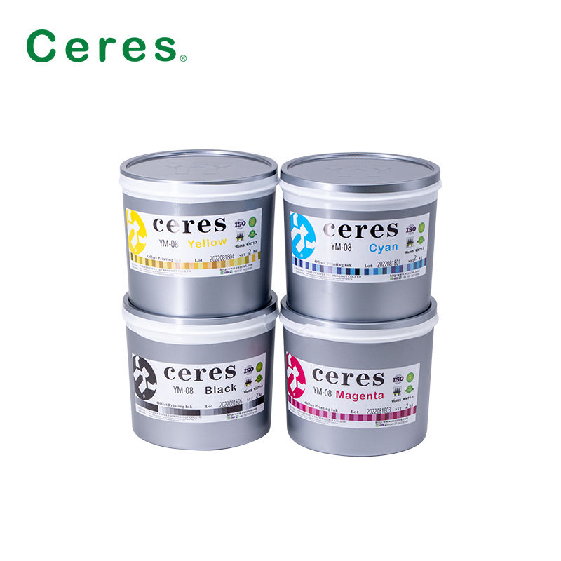 YM-08 الحبر الأبيض غير الشفاف UV حبر الطباعة المضادة للمعدات المقاومة للطهي