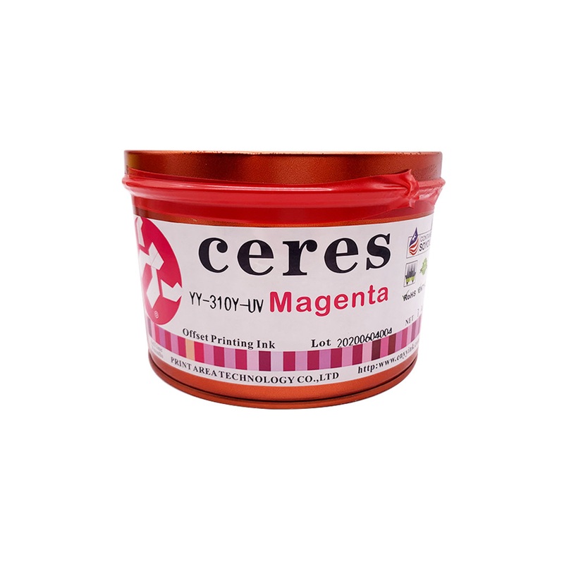 1 كيلوغرام يمكن أن يكون UV Offset Printing Ink CMYK Reflex Blue Spot Color Ink على أساس المذيب