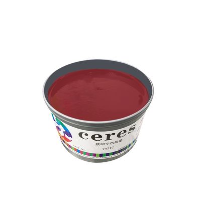 الطلاء الجاف السريع YT-905 الحمراء الدافئة Pantone Spot Color Offset Printing Ink with High Opacity